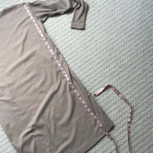 Ralph Lauren LRL Farheen Twill Front Sweater Dress in Hayfield Size Small - Picture 11 of 13